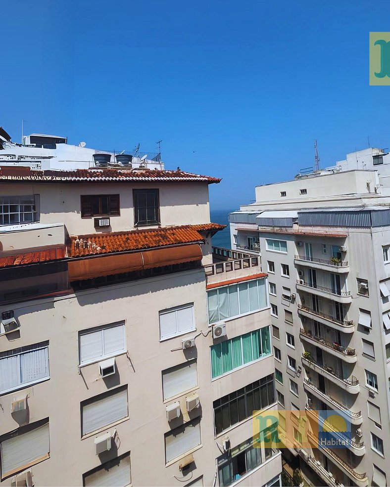 Apartamento 1210 com Vista mar Copacabana Posto 5