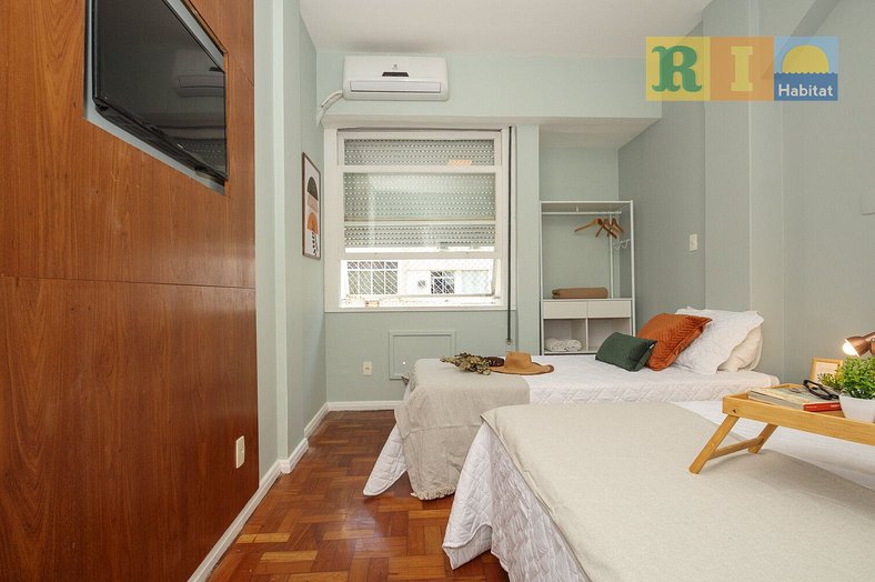 Apartamento AG905 - A 1 Minuto de la Playa de Copacabana